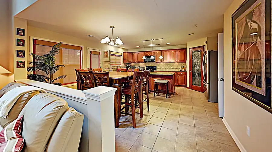 Kitchen and dining area